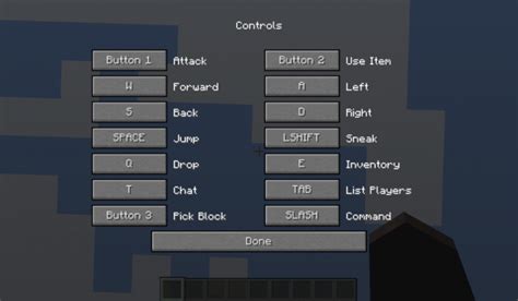 Basic Controls for Minecraft on PC