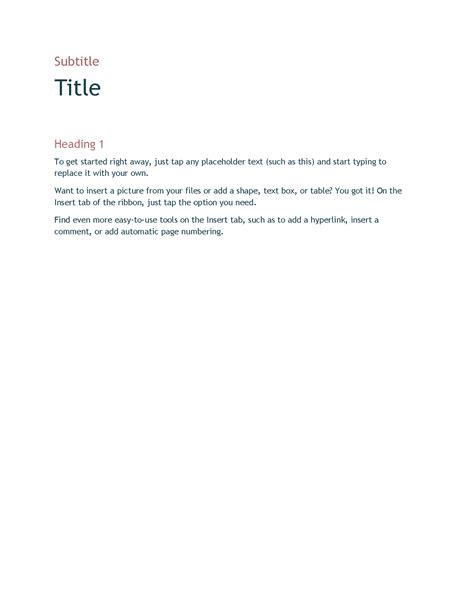 Basic Design Blank Template
