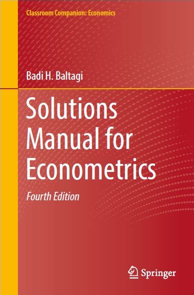 Basic Econometrics Students Solution Manualelements Of Econometrics Solution Manual