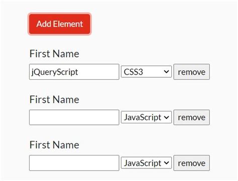 Basic Form Fields Repeater For jQuery Repeater.js Free jQuery Plugins