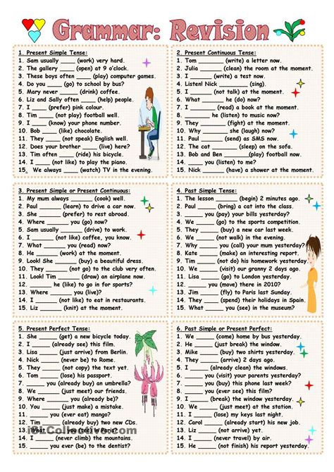 Basic GRAMMAR TEST grammar exercises… English ESL worksheets pdf & doc
