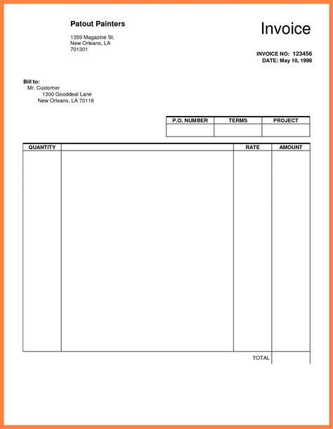 Basic Invoice Template Google Docs Invoice Template Google Doc to Invoice Template Google Docs