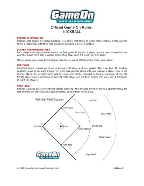 Basic Kickball Rules - HSMC