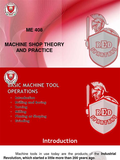 Basic Machine Tool Operations