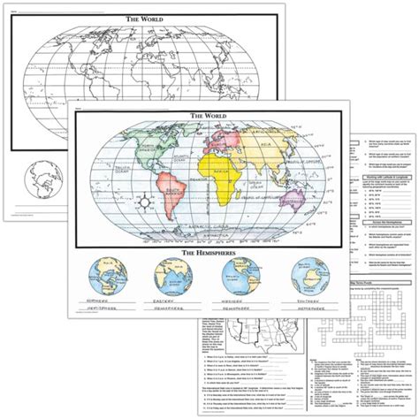 Basic Map Skills Map Activity Posters TCRM231 Teacher Created Resources
