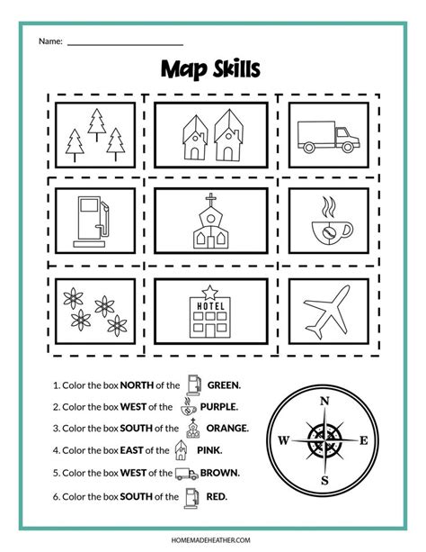 Basic Map Skills Worksheet