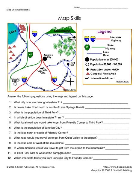 Basic Map Skills Worksheets