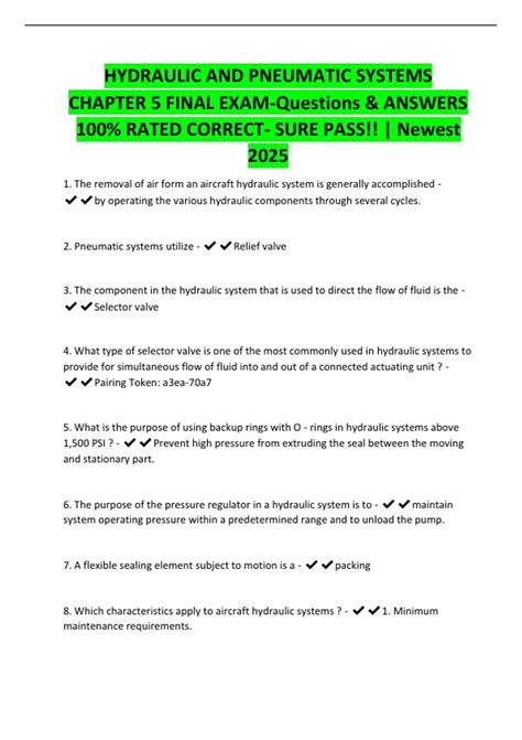 Basic Pneumatic Exam Questions