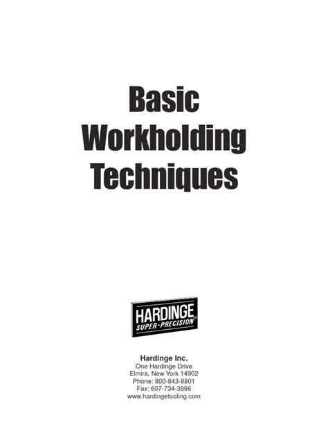Basic Workholding Techniques
