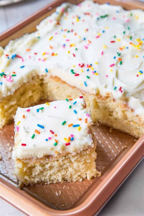 Basic cake recipe. Add milk. Continue to mix until the cake batter is smooth and creamy (but try not to over mix). Pour cake batter into your prepared tin and smooth the top. Bake for approximately 1 hour and 10 minutes or until a skewer inserted into the middle of the cake comes out clean. 