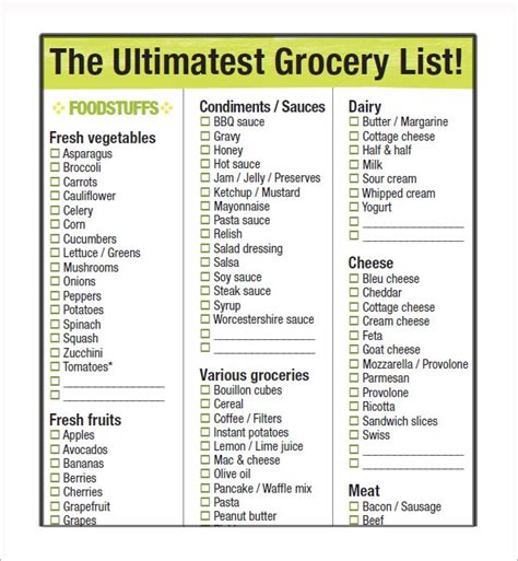Basic grocery list. Jan 25, 2016 · 2) The second step is to create your master grocery list on the computer, making sure you save it in a location you can easily find it. I chose to set mine up in a Word file, with the page set to landscape, and … 