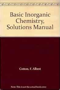 Basic inorganic chemistry cotton solution manual. - Manual de servicio del rover 214.