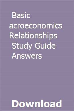 Basic macroeconomics relationships study guide answers. - Kenmore elite he4 dryer repair manual.