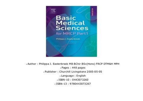 Basic medical sciences for mrcp part 1 3e mrcp study guides. - New holland 352 354 grinder mixer opert operators manual.