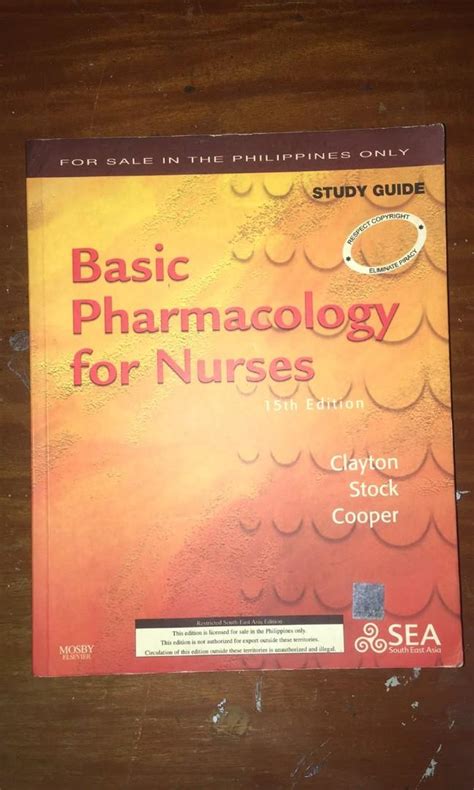 Basic pharmacology for nurses textbook only. - Lebenslektionen von lucy peanuts guide to life.