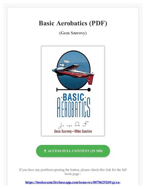 Full Download Basic Aerobatics By Geza Szurovy