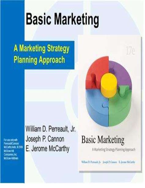 Read Basic Marketing A Marketing Strategy Planning Approach By William D Perreault Jr