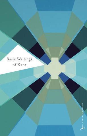 Read Basic Writings By Immanuel Kant