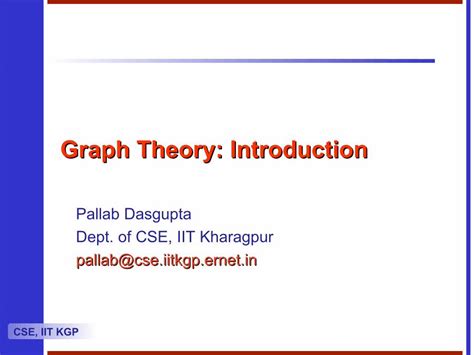 Basics of Graph Theory - IIT Kharagpur