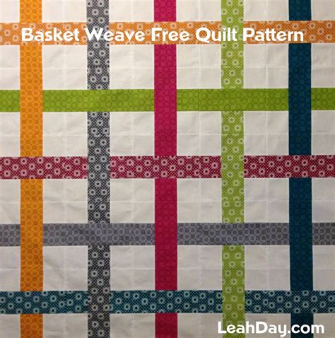 Basket Weave Quilt Pattern Free