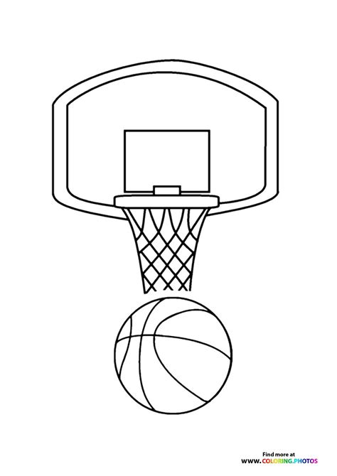 Basketball For Coloring