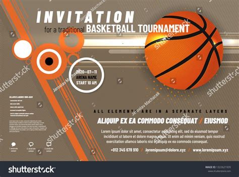 Basketball Tournament Invitation Template • Business Template Ideas