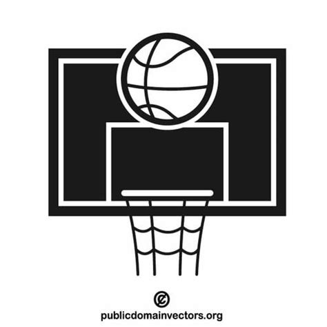 Basketball backboard Public domain vectors