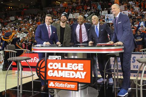 Jan 13, 2021 · ESPN’s College GameDay Covered by State Farm is back! The popular college basketball pregame show hosted by Rece Davis with analysts Jay Bilas, LaPhonso Ellis and Seth Greenberg returns Saturday, Jan. 16, to cover the top storylines and matchups at 11 a.m. ET for the remainder of the season leading up to Champ Week. 