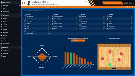 Basketball manager game.  From Pro Basketball Manager 2021, which introduced revamped scout...