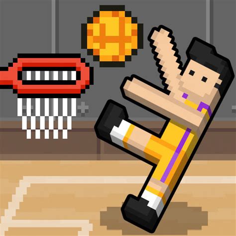 Pixel. Difficult. Physics. Basketball. 2D. Multiplayer. HTML5. Just li