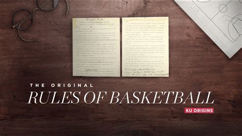 The original rules of basketball written 