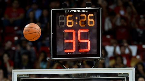 After experimentation, the NCAA Rules Committee installed a 45-second shot clock in 1985 (reduced to 35 seconds in 1993), restricting the time a team could .... 