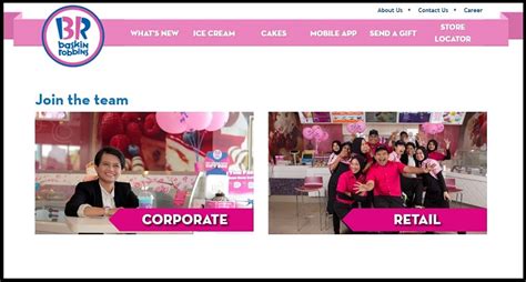 Minimum Age for Employment at Baskin-Robbins. The job application online is available to all applicants aged at least 16 years and over. There are exceptions when applicants of 15 years will be considered for employment. However, older applicants and those with experience may be entitled to apply for higher and more rewarding positions.. 