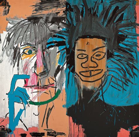 Basquiat x warhol. The spirited journey begins in Gallery 1 with Arm and Hammer II (1984-1985), a fusion of Basquiat and Warhol’s creativity, featuring bold cultural iconography alongside a distinct homage to jazz legend Charlie Parker.Within the gallery, reciprocal portraits between the artists are on display. Dos Cabezas, created by Basquisat in 1982, is an expressive … 