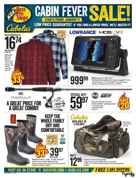 Bass pro weekly ad. Jan 1, 2024 · Bass Pro Shops or BPS Direct is a privately held retailer of camping, fishing, hunting, and outdoor recreation merchandise. It currently has around 177 stores in Canada and the United States. These locations have different sizes, ranging from 20,000 up to 535,000 square feet. The largest store of Bass Pro Shops is based in Springfield, Missouri. 