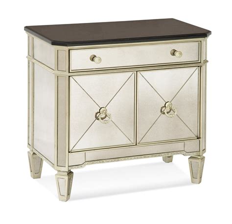 Bassett Mirror Borghese Silver Accent Chest The Classy Home