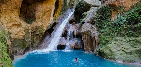 Bassin Bleu Waterfall In Haiti