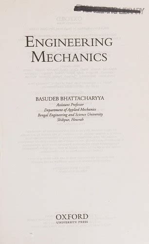 Basudeb Bhattacharyya Engineering Mechanics