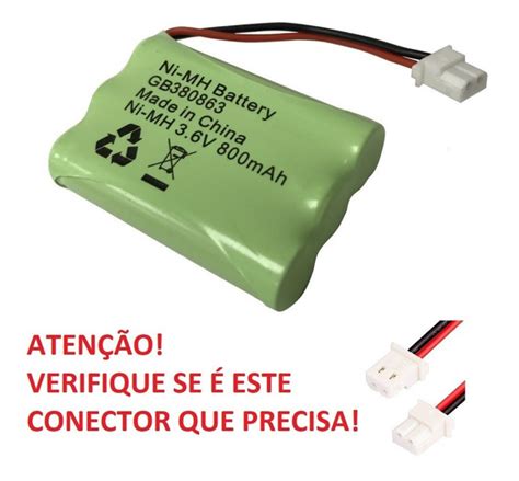 Bateria 3,6v 900mah MercadoLivre 📦