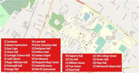 Bates Study Center Campus Map