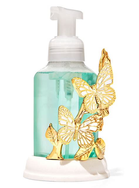 What it does: holds your favorite gentle foaming hand soap. Why you'll love it: the shiny faux gems set against silver glitter really bring the bling to …. 