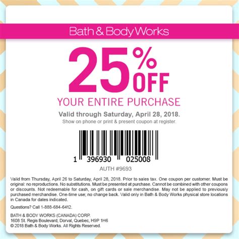 Download our free Chrome extension and iPhone app to have Bath and Body Works coupons automatically added at the checkout with ease. Get the latest 10 active bathandbodyworks.com coupon codes, discounts and promos. Today's top deal: 5% Off Your Order at bathandbodyworks.com. Use these discount codes and save $$$!. 