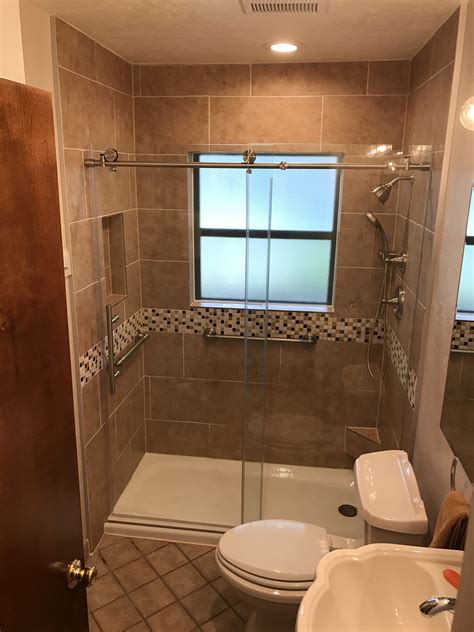 Bathroom tub to shower conversion. Is your shower door worn out beyond repair — or worse, broken? Replacing it is the next step towards spiffing up your bathroom and keeping your shower accessible. Fortunately, you ... 