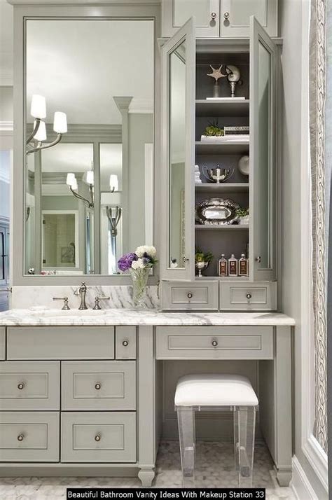 Bathroom vanity with makeup station. Things To Know About Bathroom vanity with makeup station. 