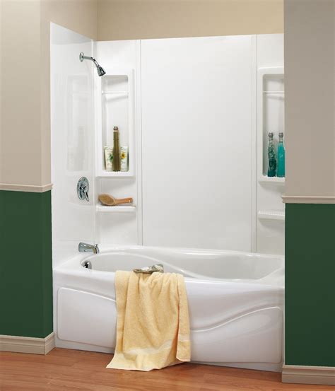 Bathtub and shower. Wet the bathtub with warm water. In a bowl, mix baking soda, water, and a drop of dish soap until a paste forms. Apply the paste to the wet bathtub with a sponge and gently rub in circular motions. Let the paste sit for 15 minutes. Wipe clean with a microfiber cloth dampened with hot water. 