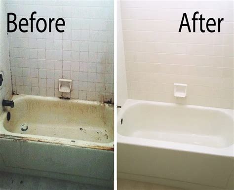 Bathtub refinishing cost. 6 days ago · March 10, 2024. . Tub coaters really transformed both of my bathrooms in my townhouse. The tile was an ugly 1980s almond color. Now it is bright white and looks like a brand new bathroom. Tub coaters even helped us find a plumber on short notice to install two new shower heads and. 