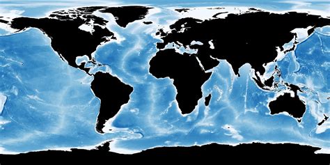 Bathymetry (GEBCO) NASA