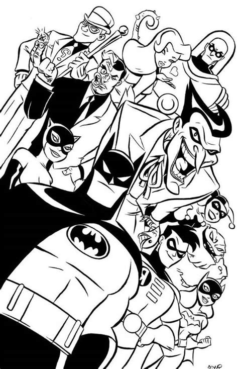 Batman Animated Series Coloring Pages