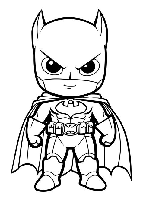 Batman Coloring Pages Easy