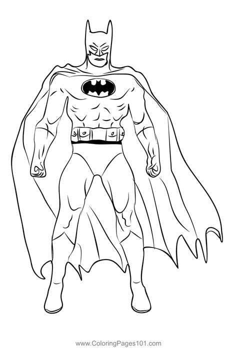 Batman Printable Colouring Pages